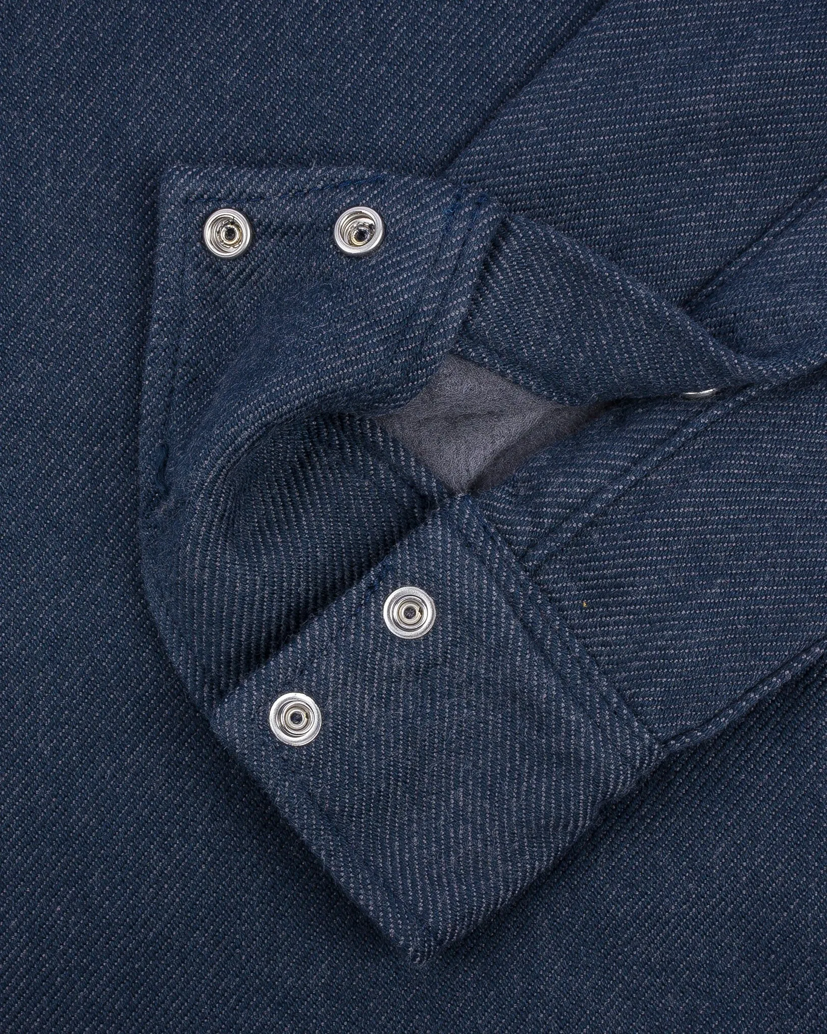 12oz Ultra Heavy Flannel Western Shirt - Navy