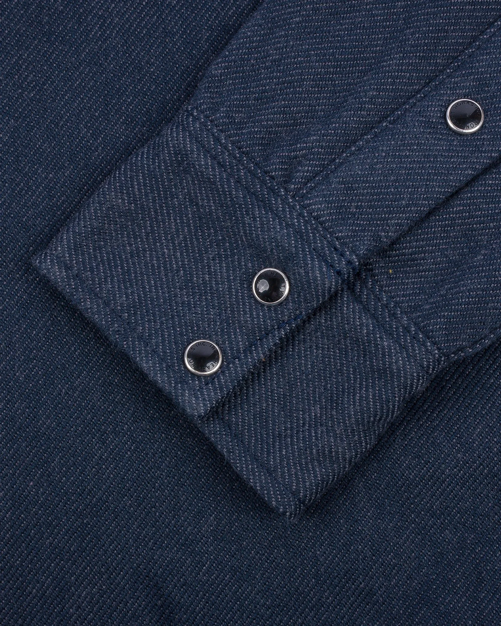 12oz Ultra Heavy Flannel Western Shirt - Navy
