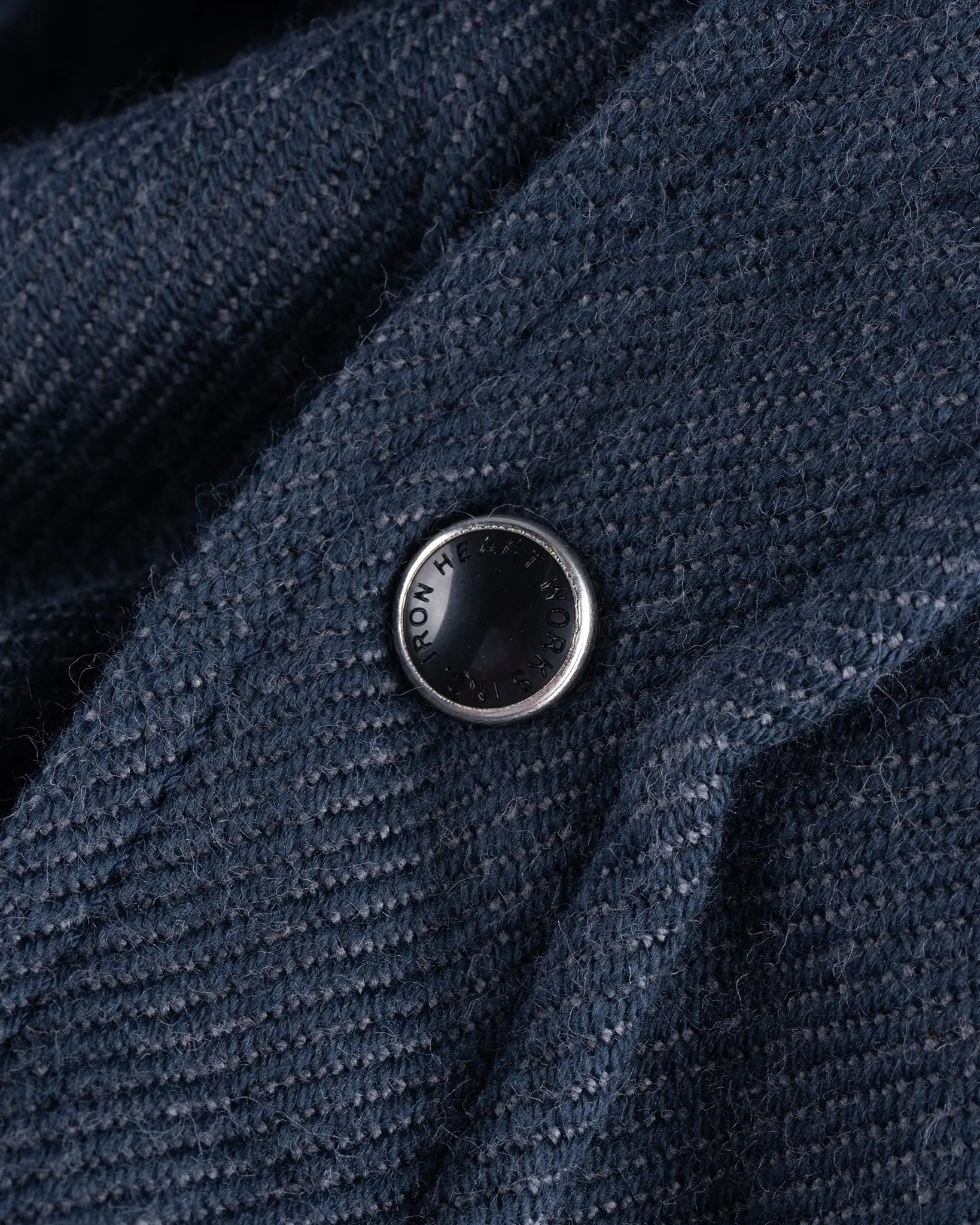12oz Ultra Heavy Flannel Western Shirt - Navy