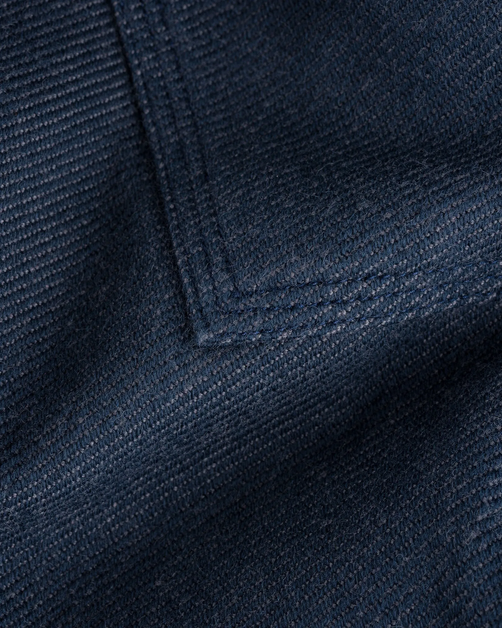 12oz Ultra Heavy Flannel Western Shirt - Navy