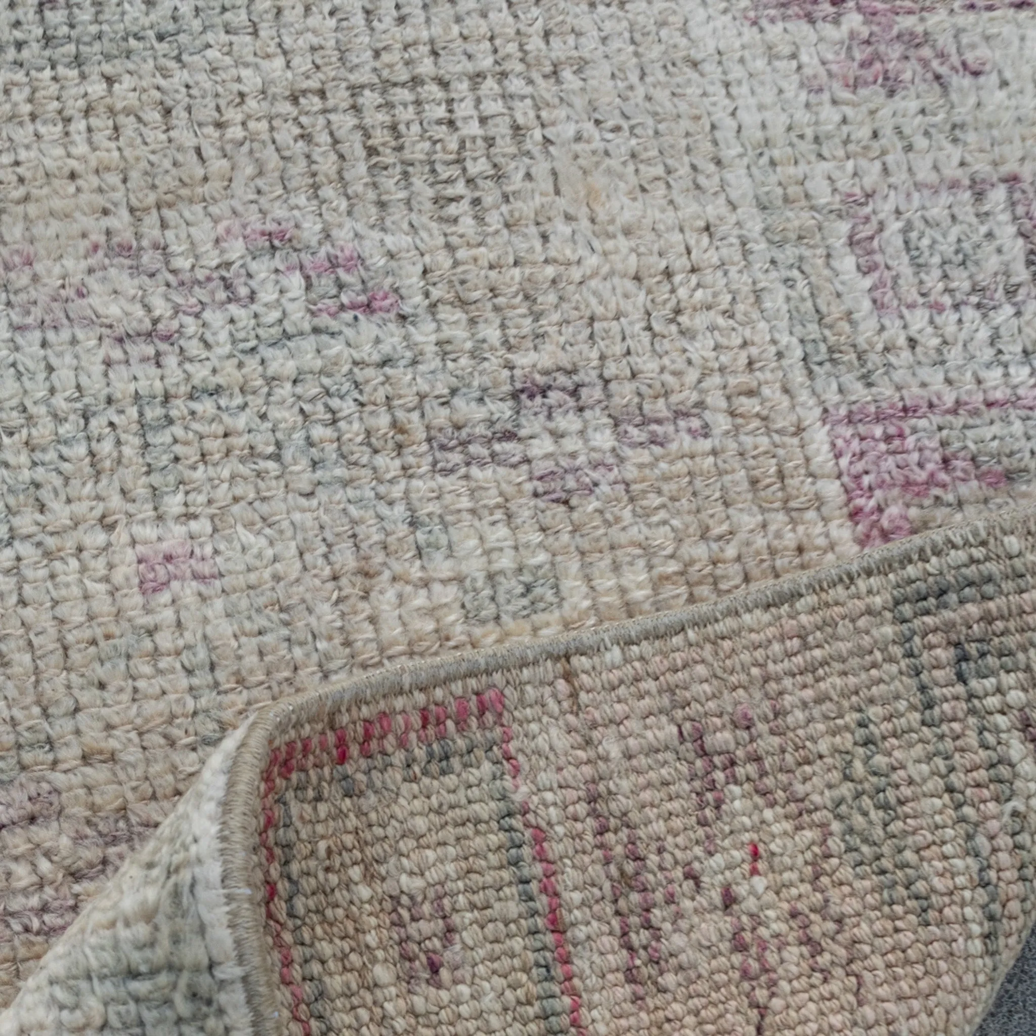 15389 Handwoven Vintage Rug 2’6x10’10