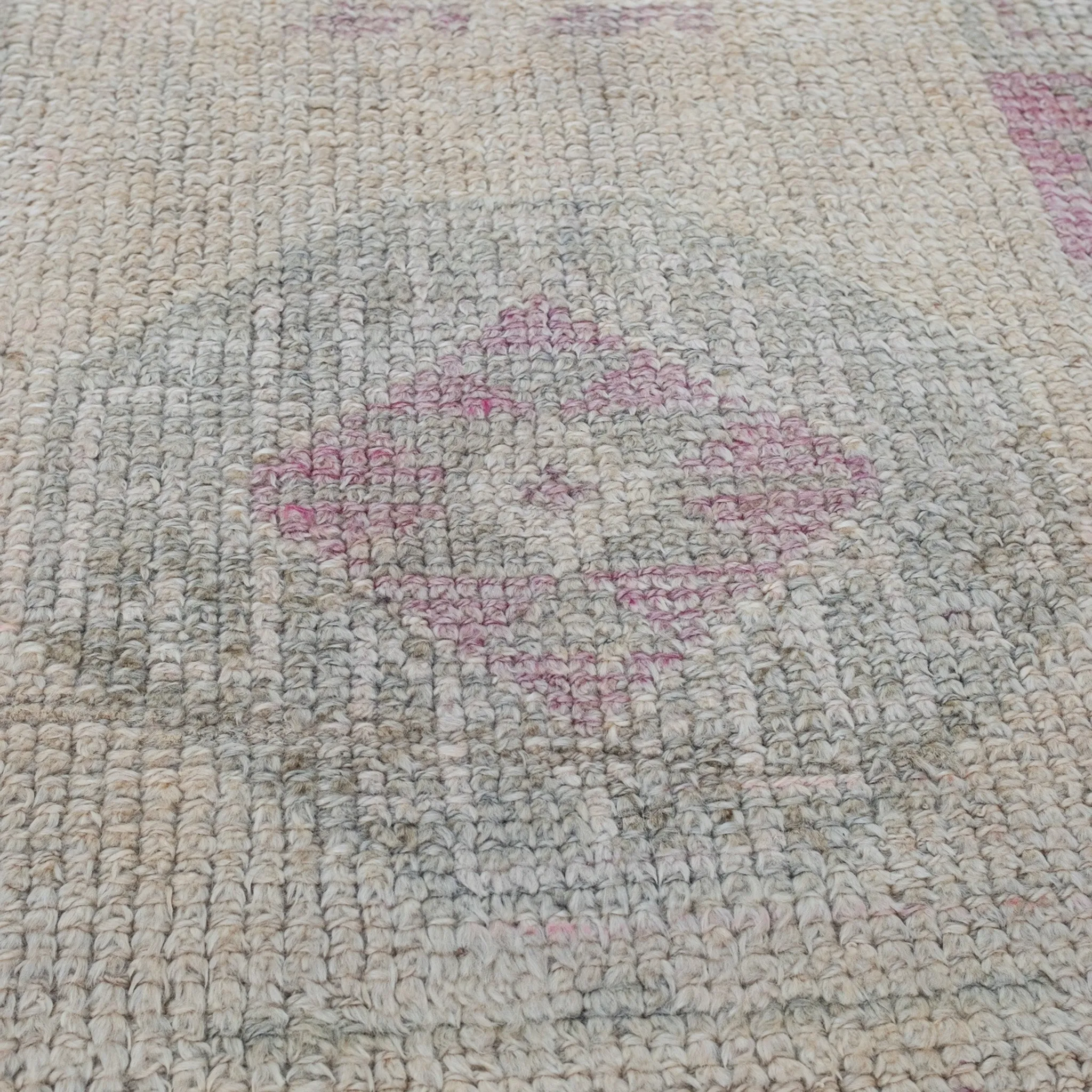 15389 Handwoven Vintage Rug 2’6x10’10