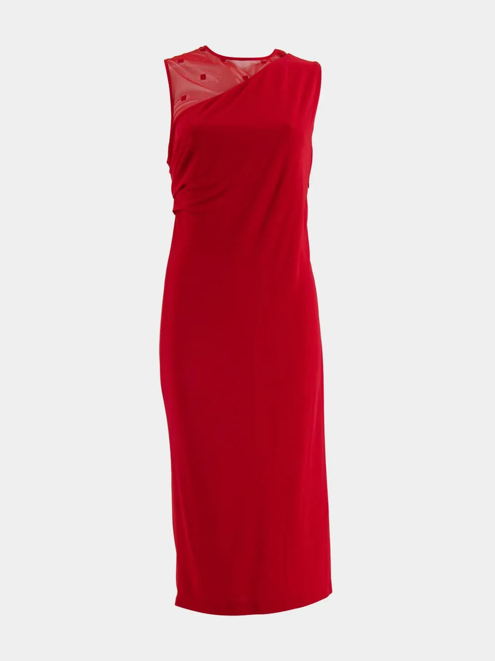 4G Draped Midi Dress