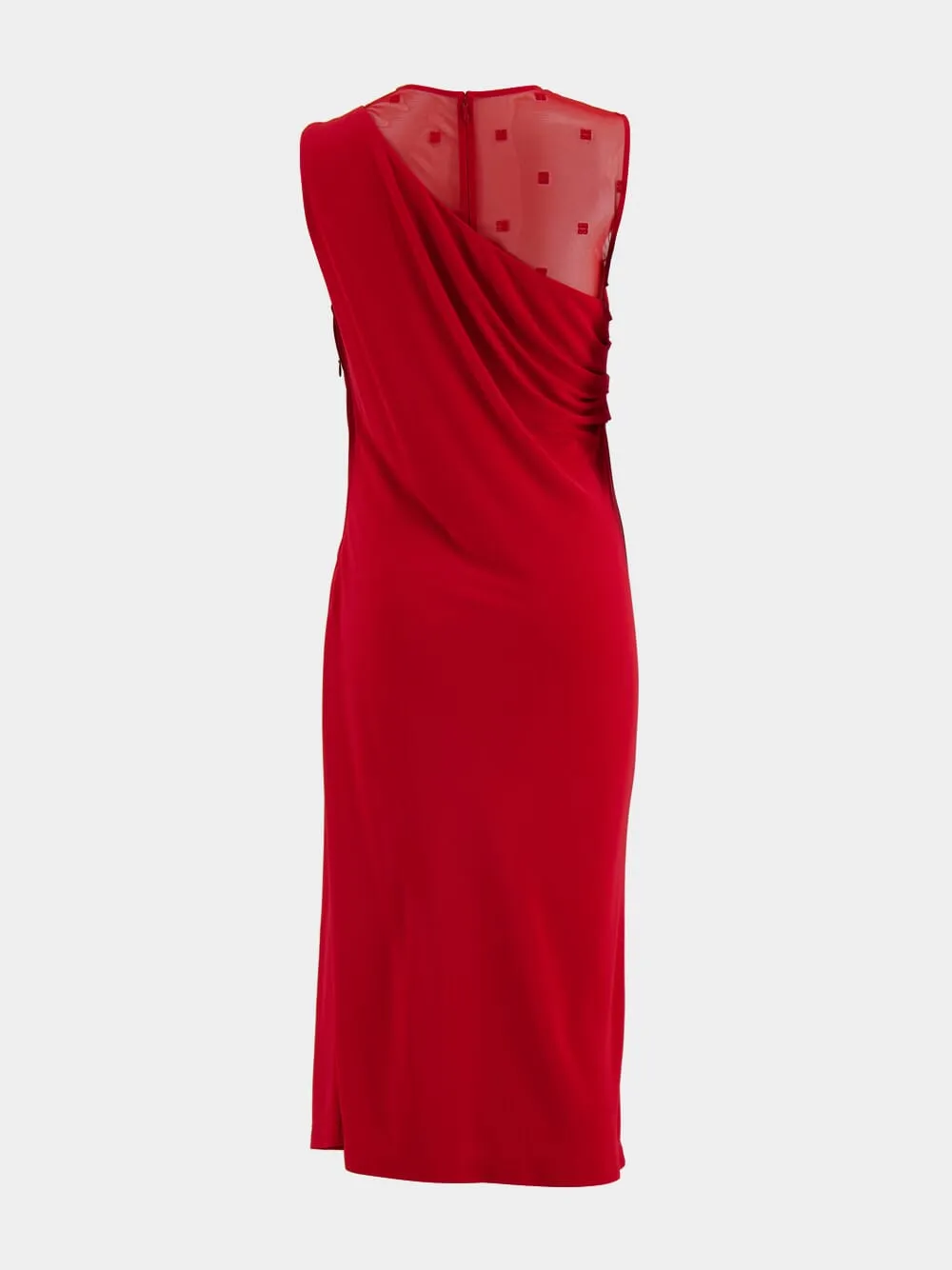 4G Draped Midi Dress