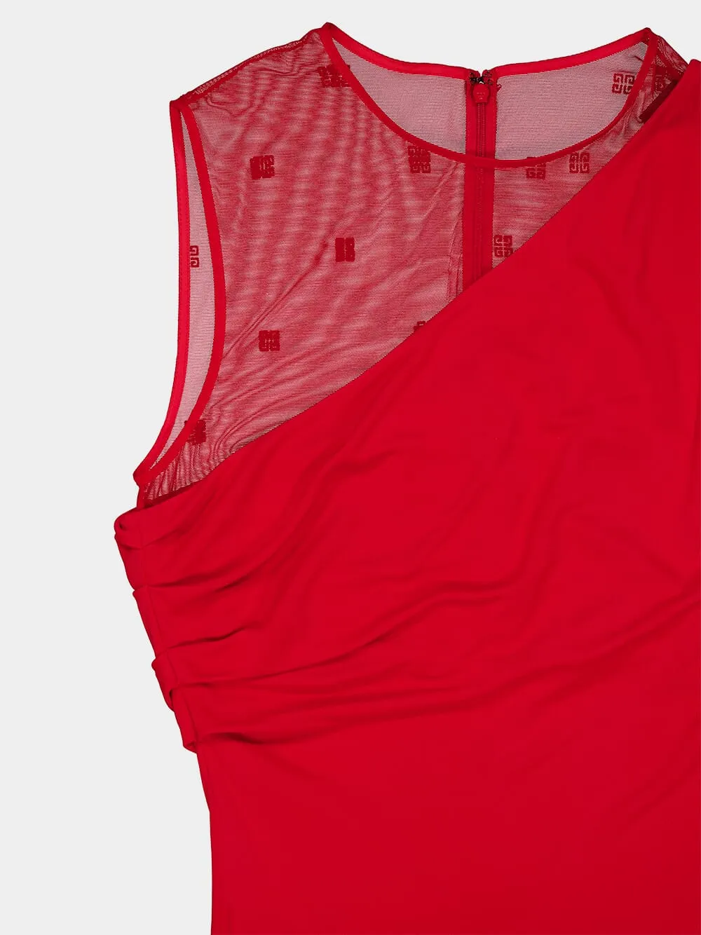 4G Draped Midi Dress