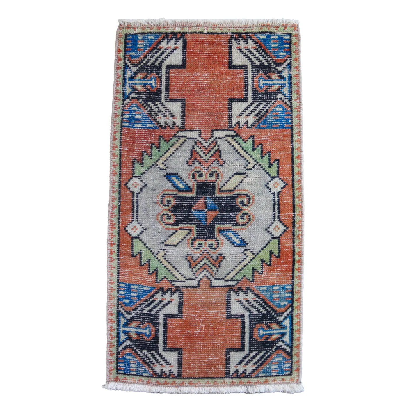 7259 Handwoven Vintage Rug 1'8x3