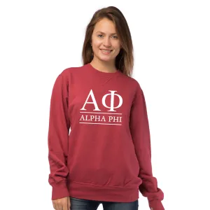 Alpha Phi Vintage Color Crewneck Sweatshirt