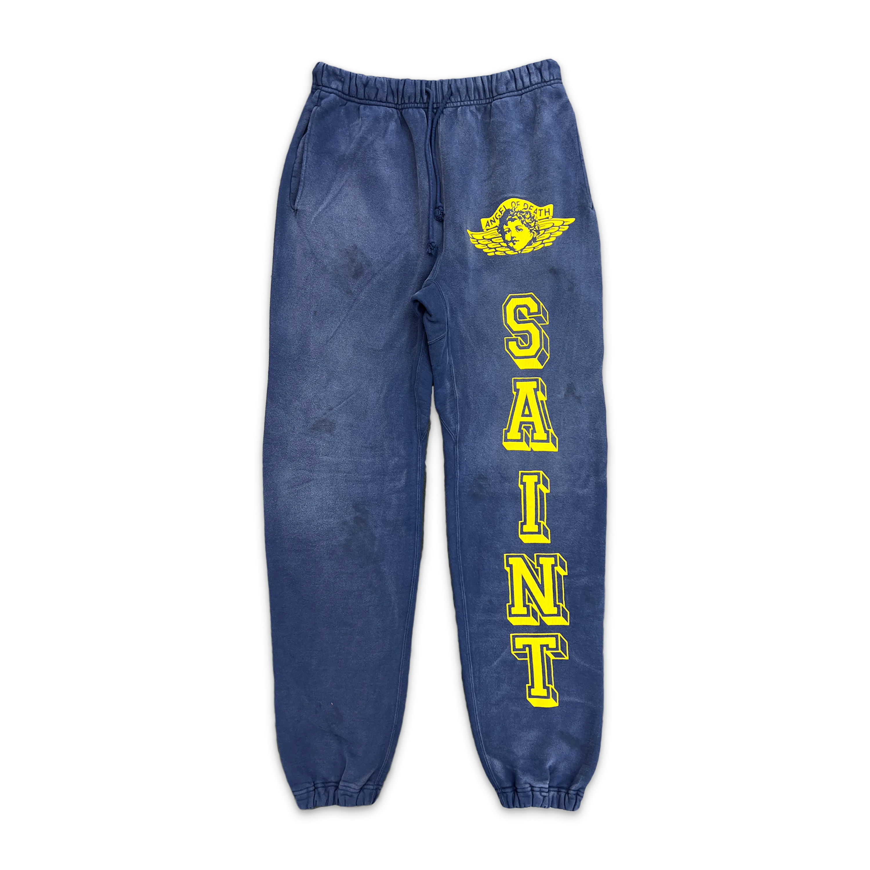 Angel Of Death Sweatpants "Navy/Yellow"