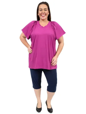 Arcade Top - Plum