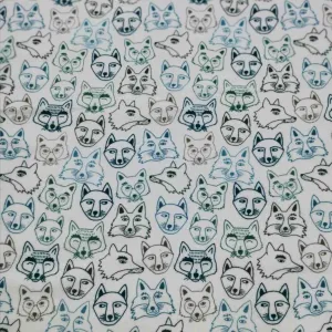 Art Gallery Brushed Cotton Flannelette, Hello Fox Sycamore