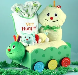 Baby Shower Gift- Caterpillar Plush Welcome Wagon