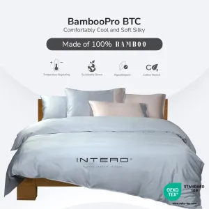 Bamboopro Beyond Thread Count TERRA Basic Fitted Sheet - Silver Blue
