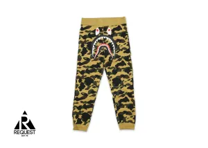 BAPE 1st Camo Shark Sweatpants "Yellow"