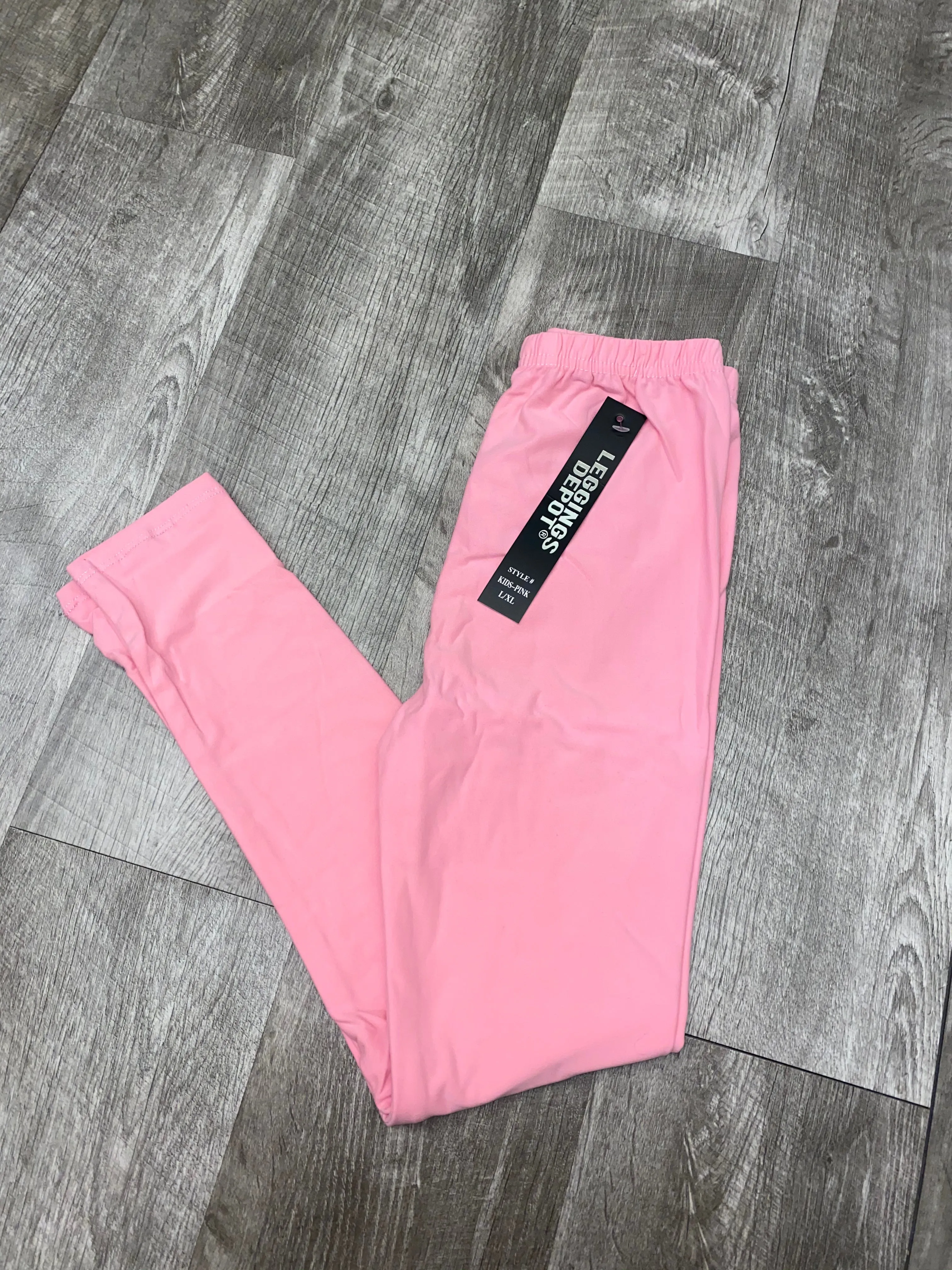 Basic Solid Color Kid Leggings