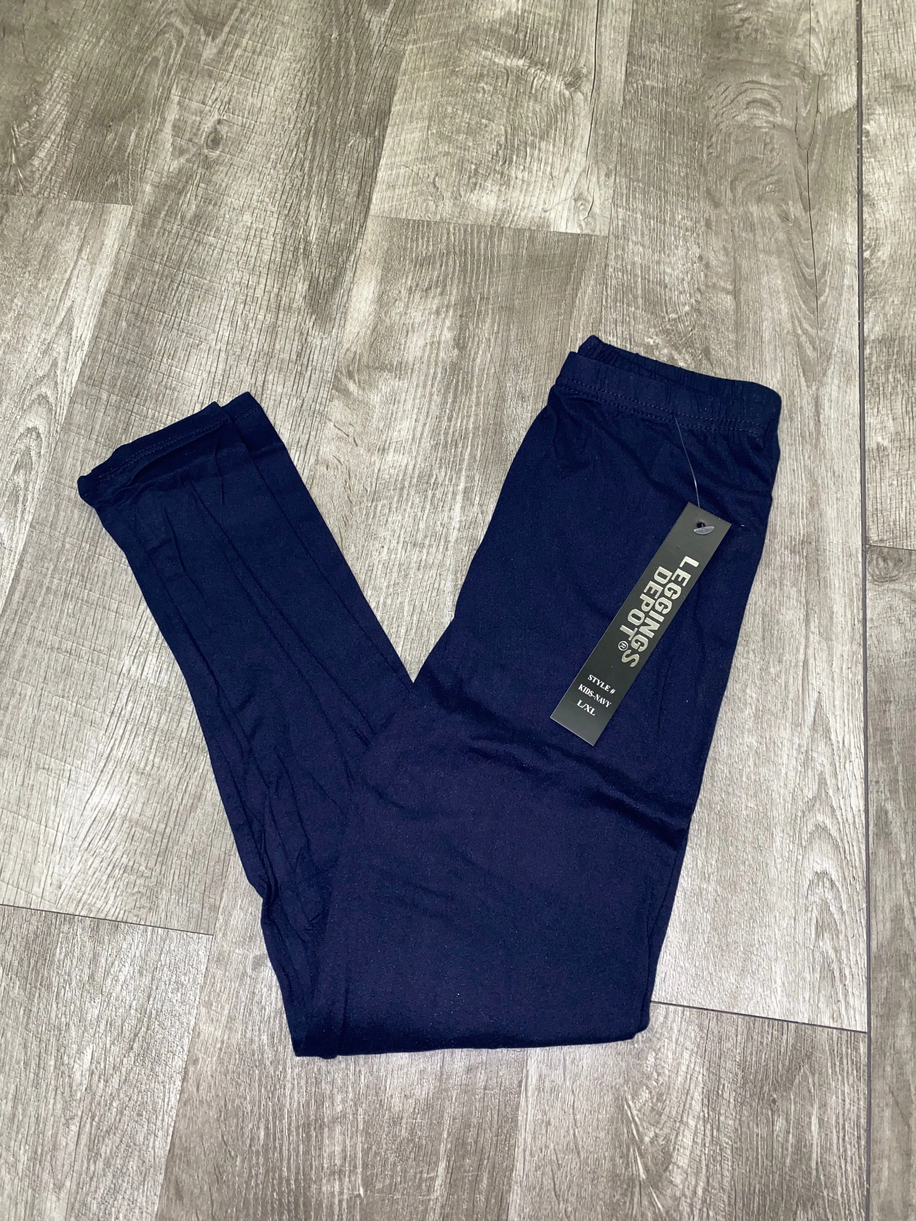 Basic Solid Color Kid Leggings