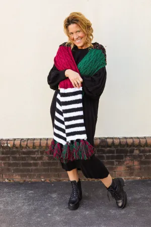 Black Cable Sweater Dress
