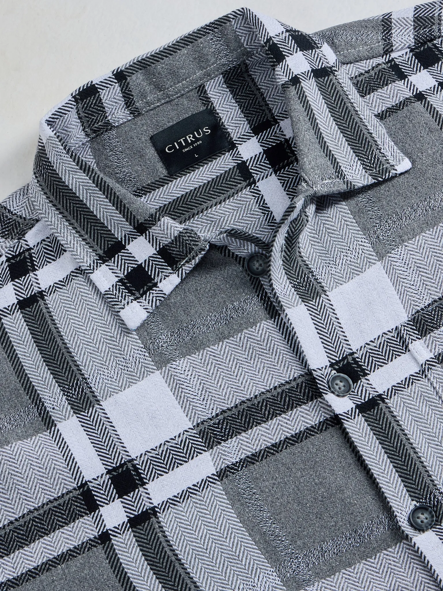Black Flannel Overshirt