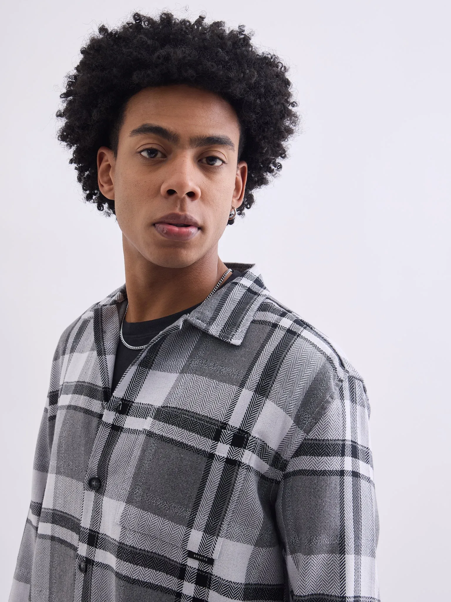Black Flannel Overshirt