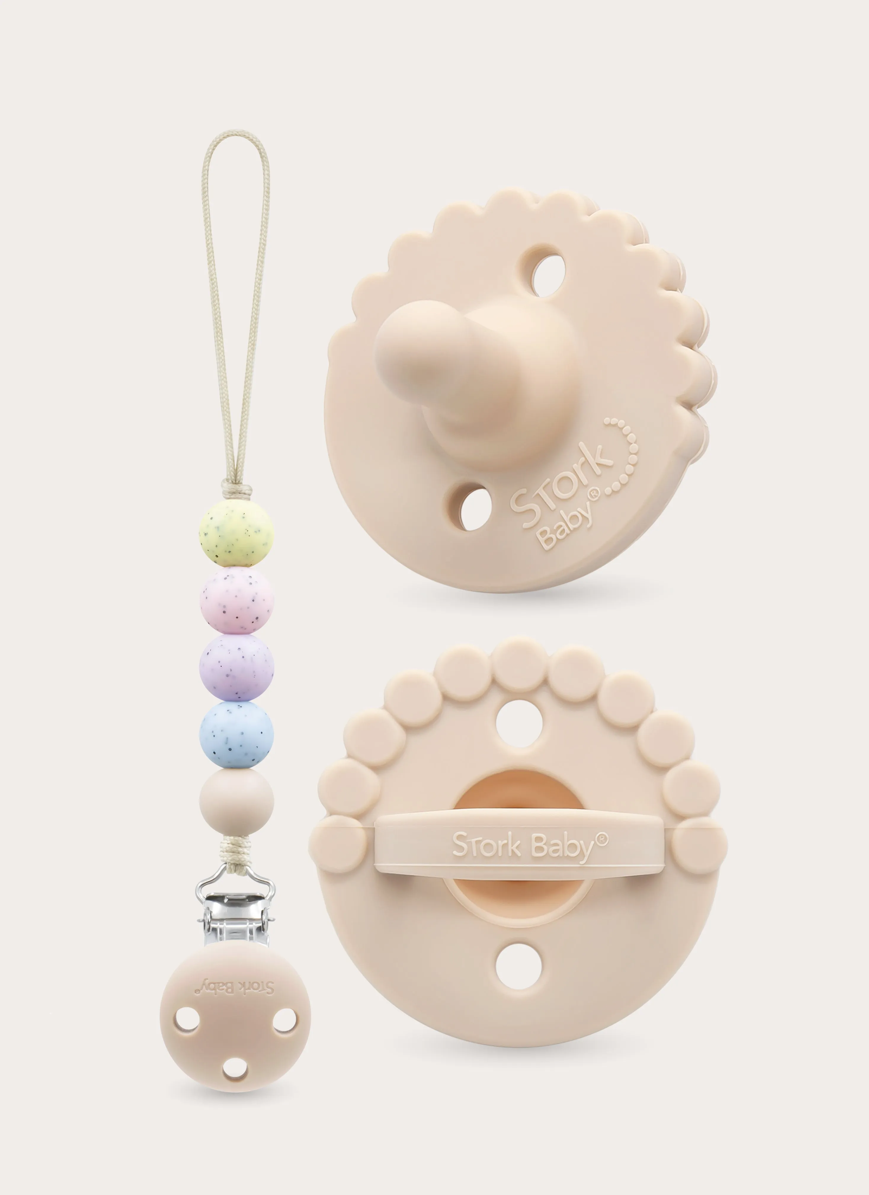 Blossom Bloom Set in Latte/Multi Speckled