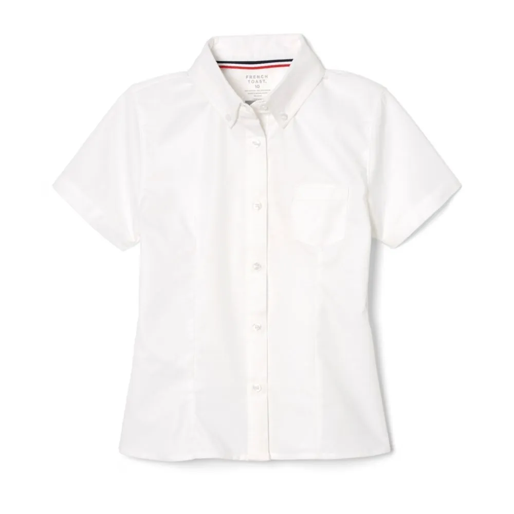 Blouse, Oxford White S/S Women's