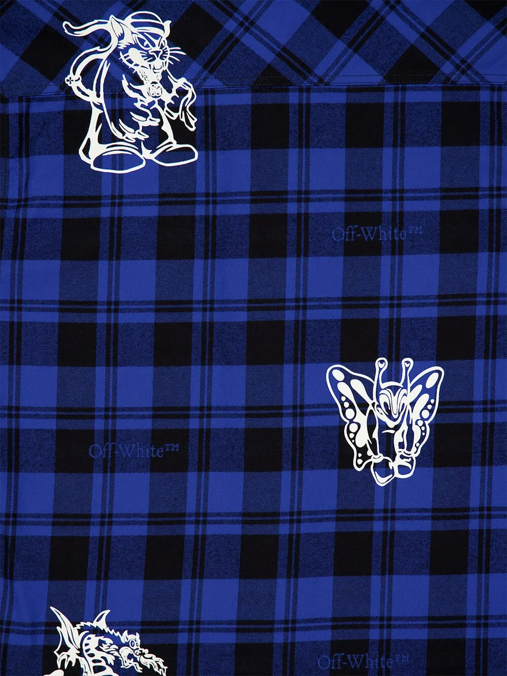 Blue Character Check Shirt