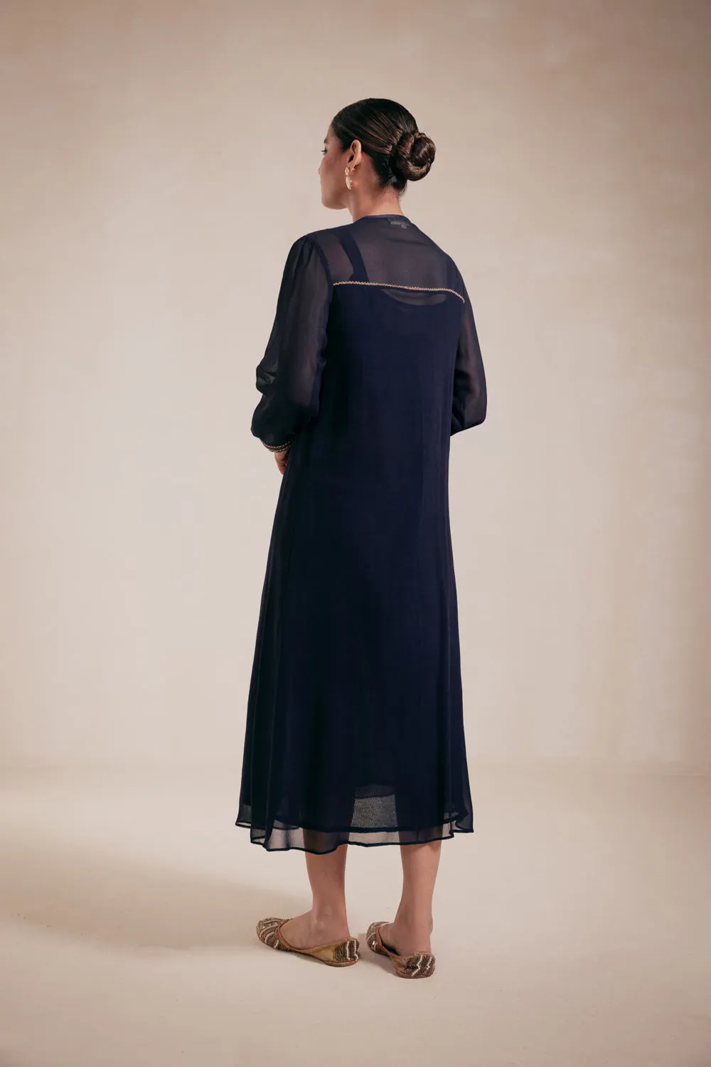 Blue Georgette Dress(1)