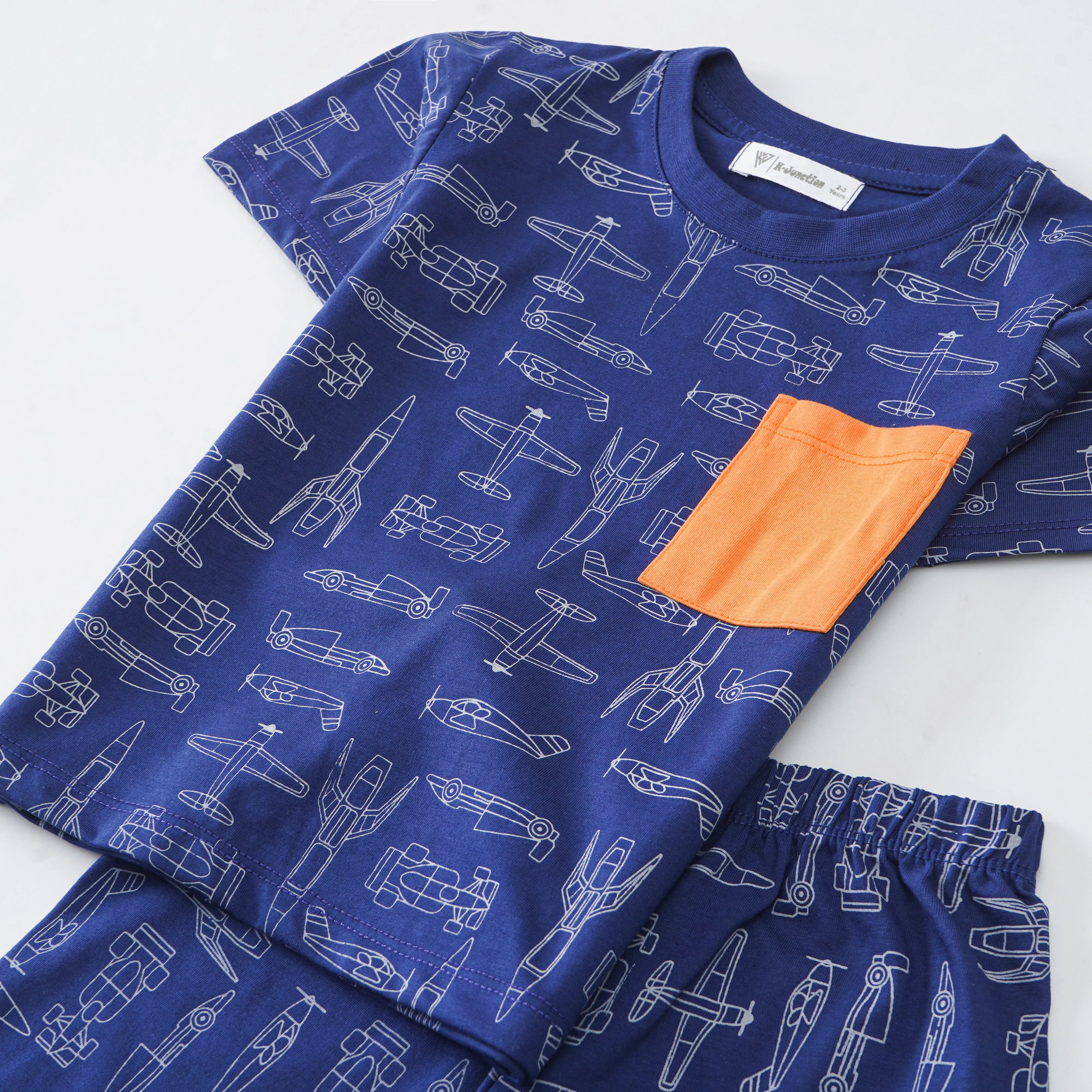 Boys Half Sleeves 2 Piece Suit (8285)