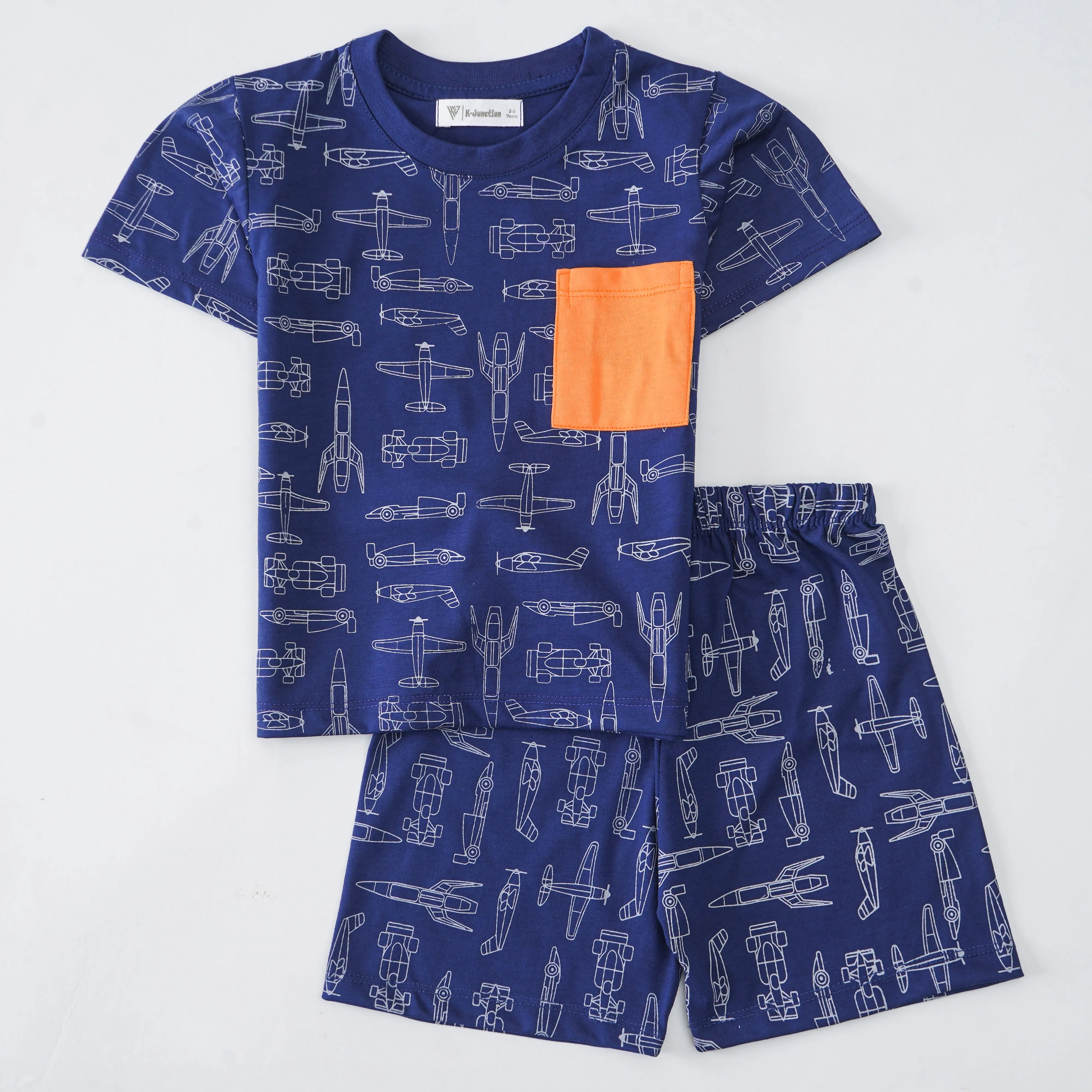 Boys Half Sleeves 2 Piece Suit (8285)