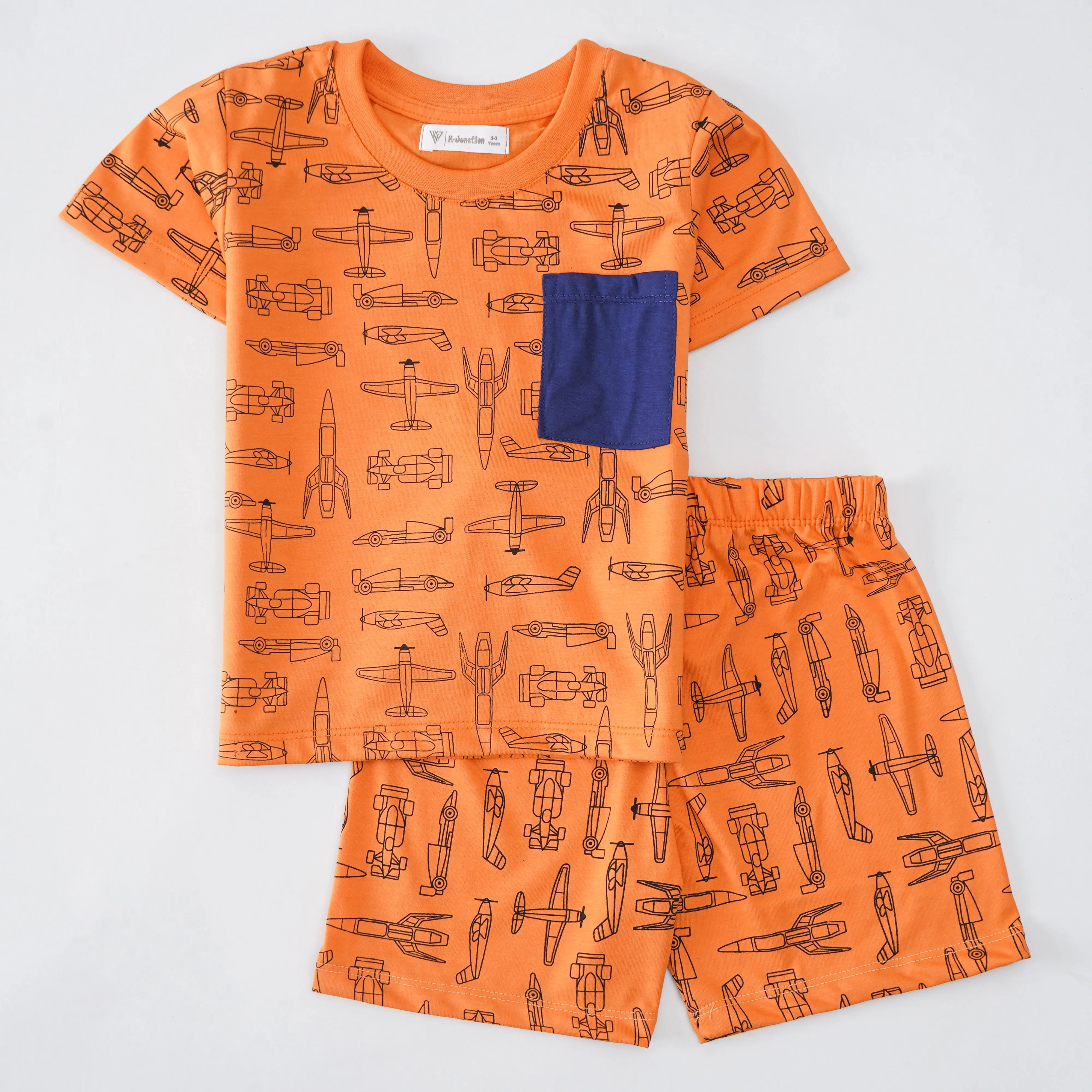 Boys Half Sleeves 2 Piece Suit (8285)