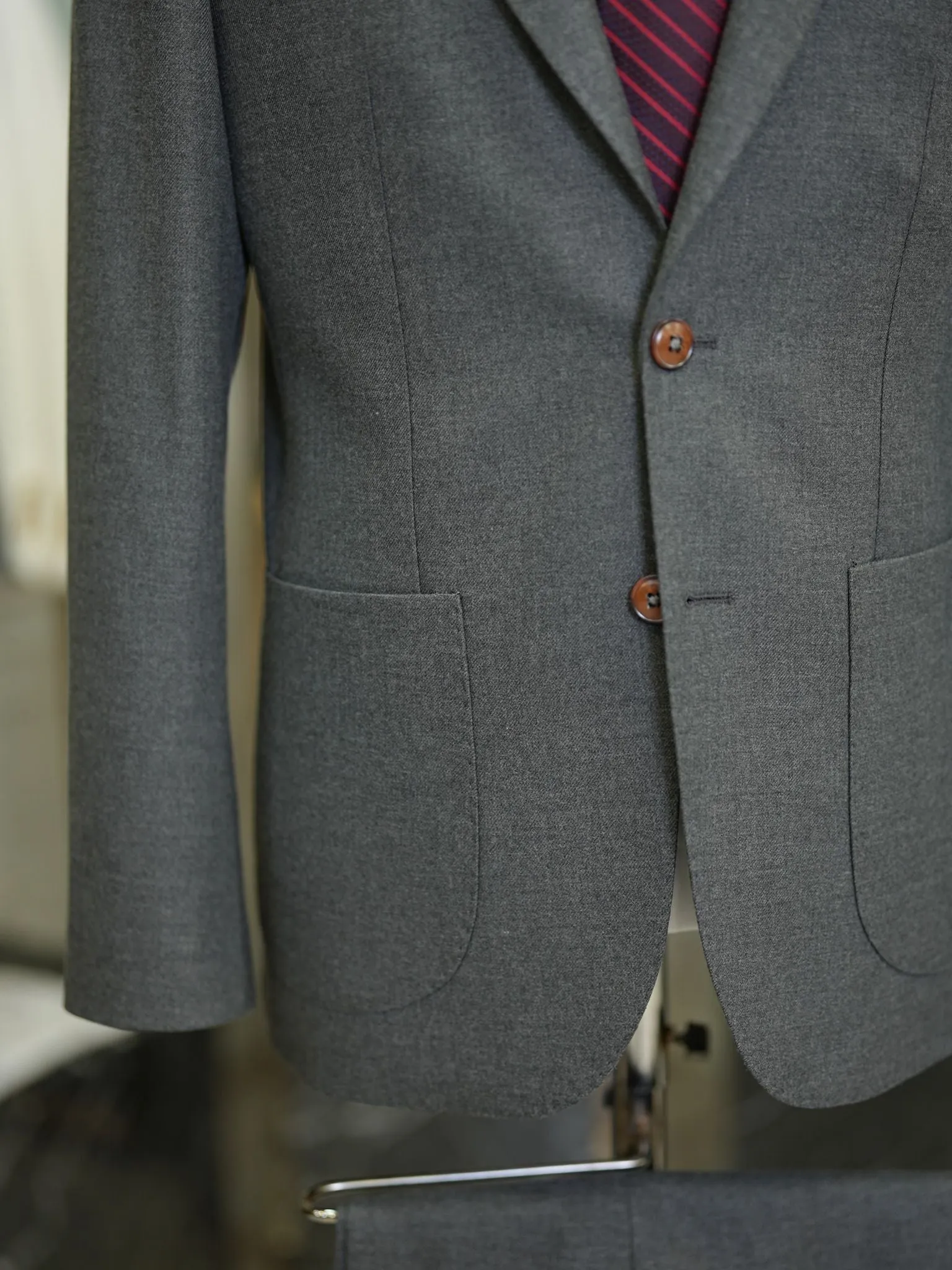 Brabion Vicenza Dark Gray Slim Fit 2 Piece Suit - Elevate Your Wardrobe