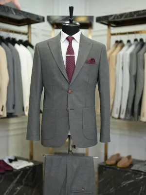Brabion Vicenza Dark Gray Slim Fit 2 Piece Suit - Elevate Your Wardrobe