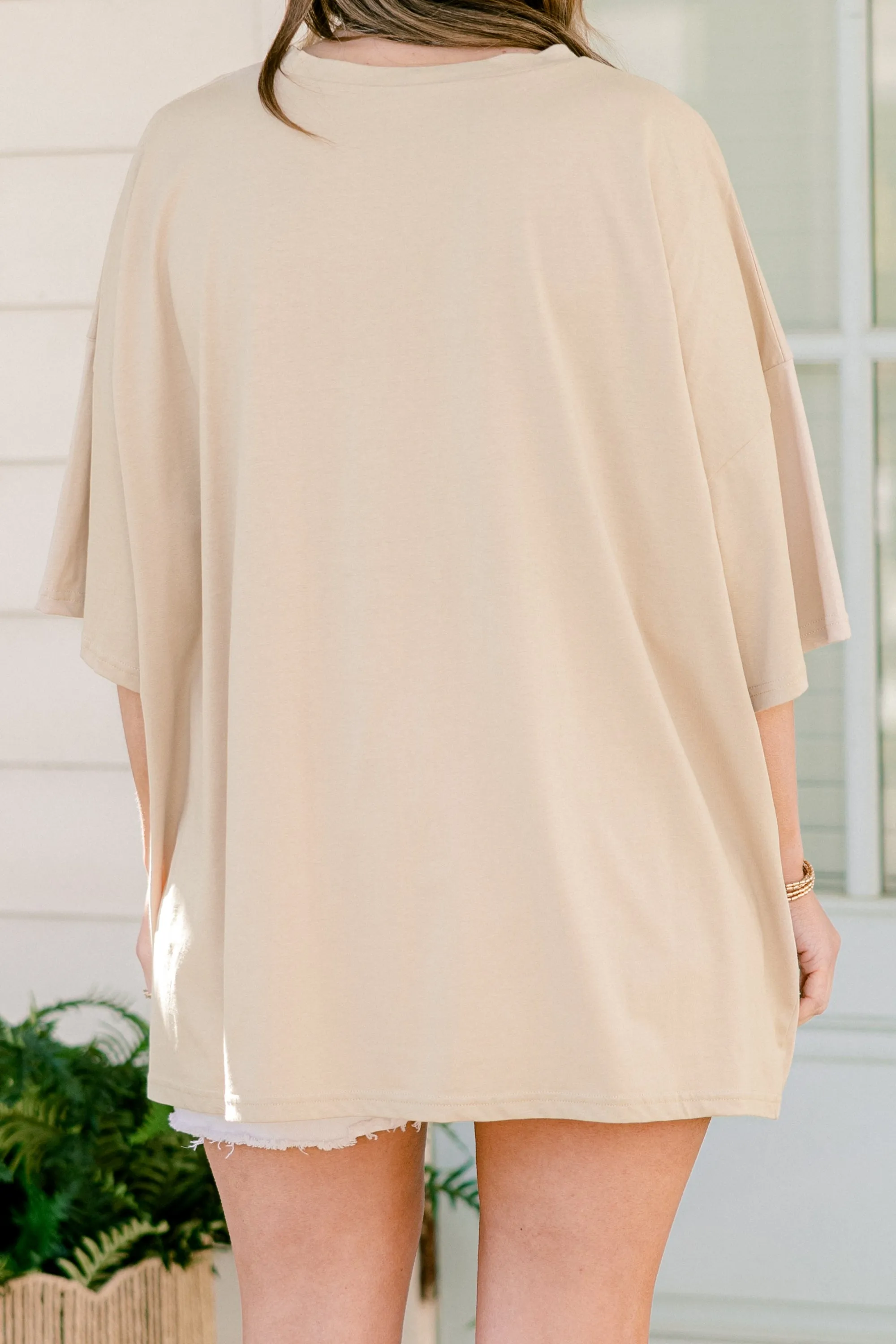 Brew-tiful Blend Boyfriend Tee, Light Mocha