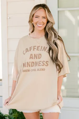 Brew-tiful Blend Boyfriend Tee, Light Mocha