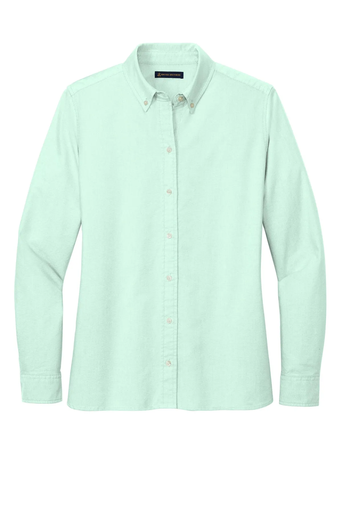 Brooks Brothers Women's Casual Oxford Cloth Shirt BB18005 Soft Mint