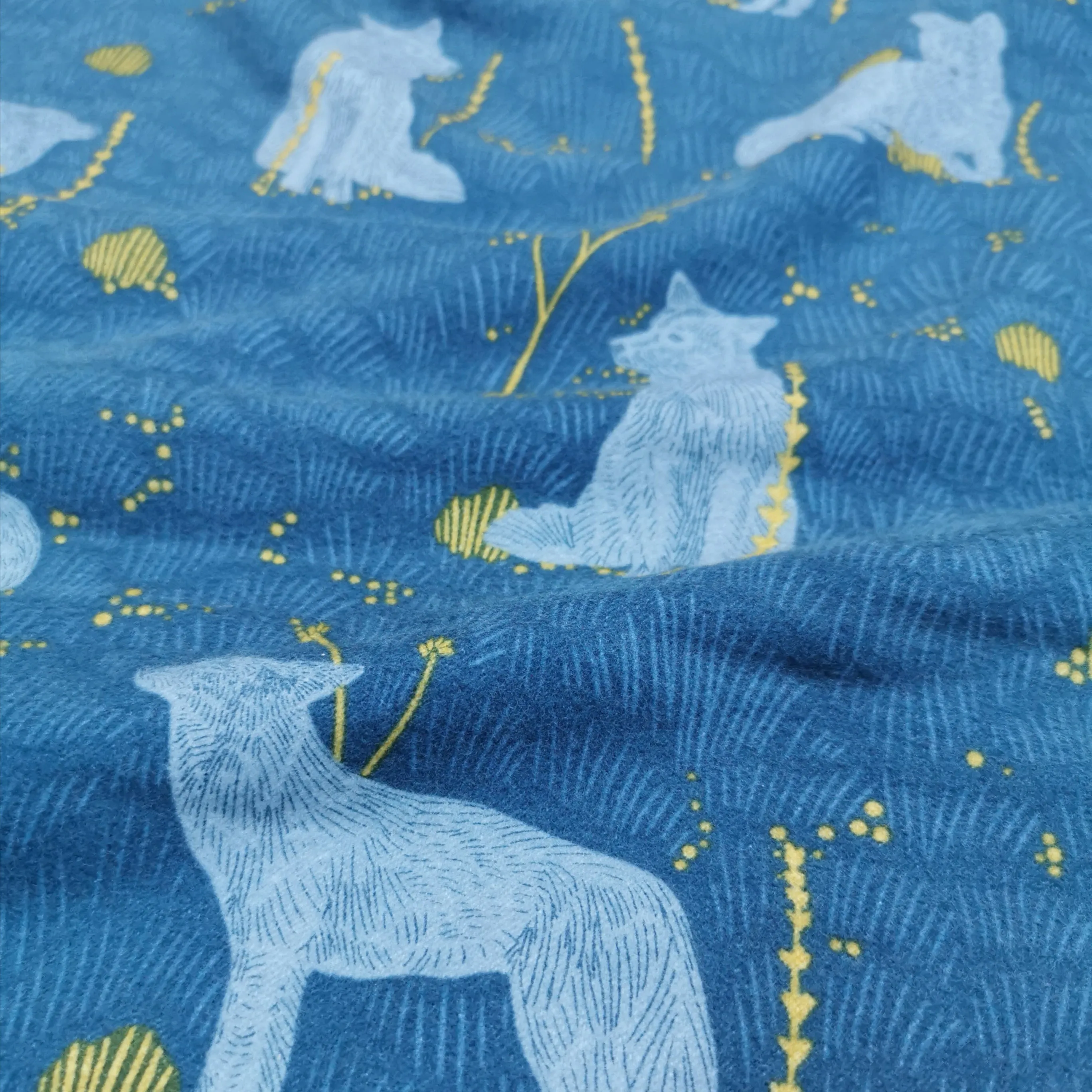 Brushed Cotton Flannelette, Coyote Hill Hero - 32cm piece