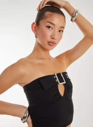 Buckle Detail Bandeau Top
