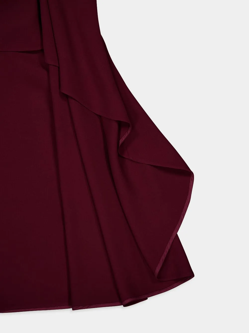 Burgundy Cady Couture Dress