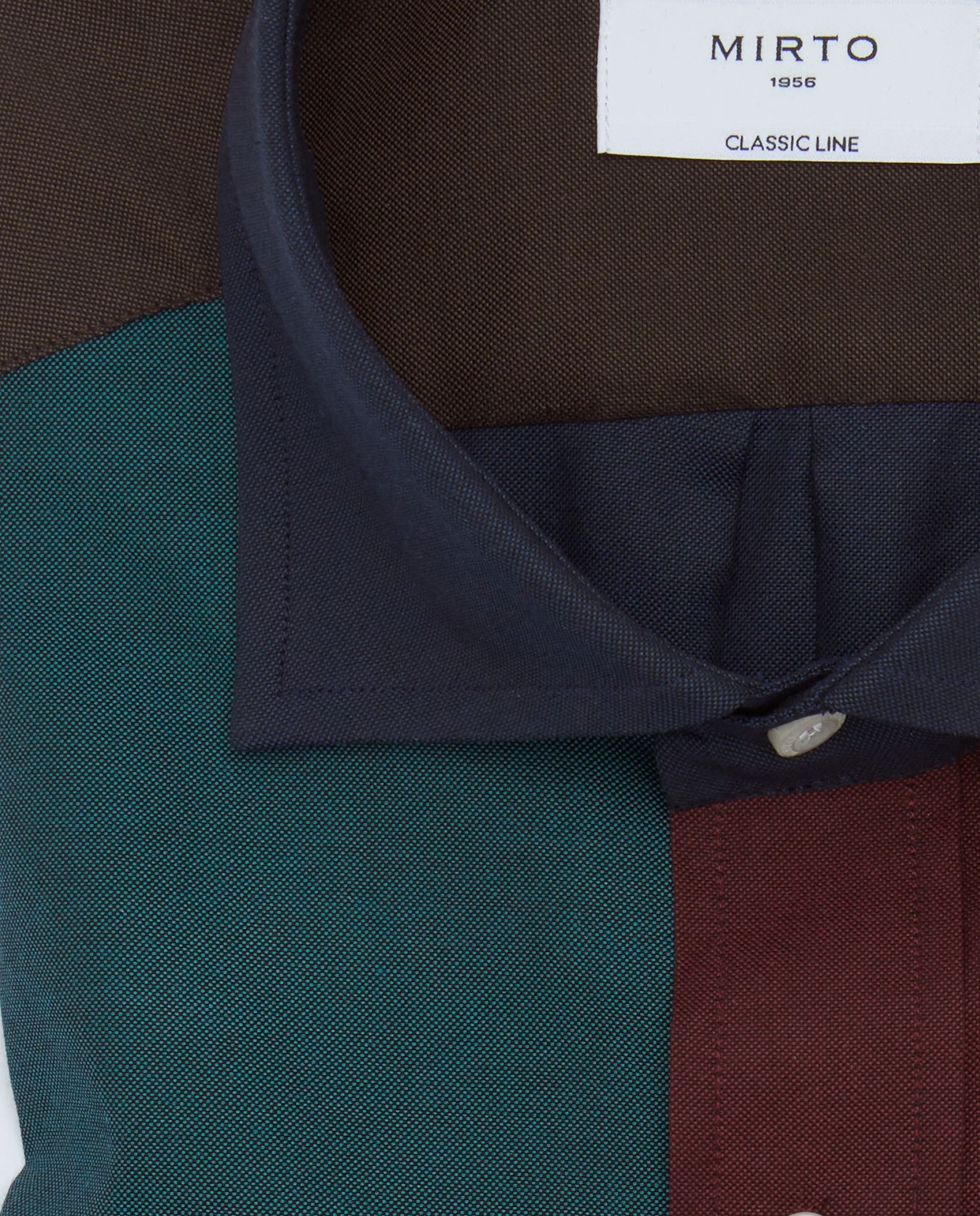 Camisa casual patchwork multicolor