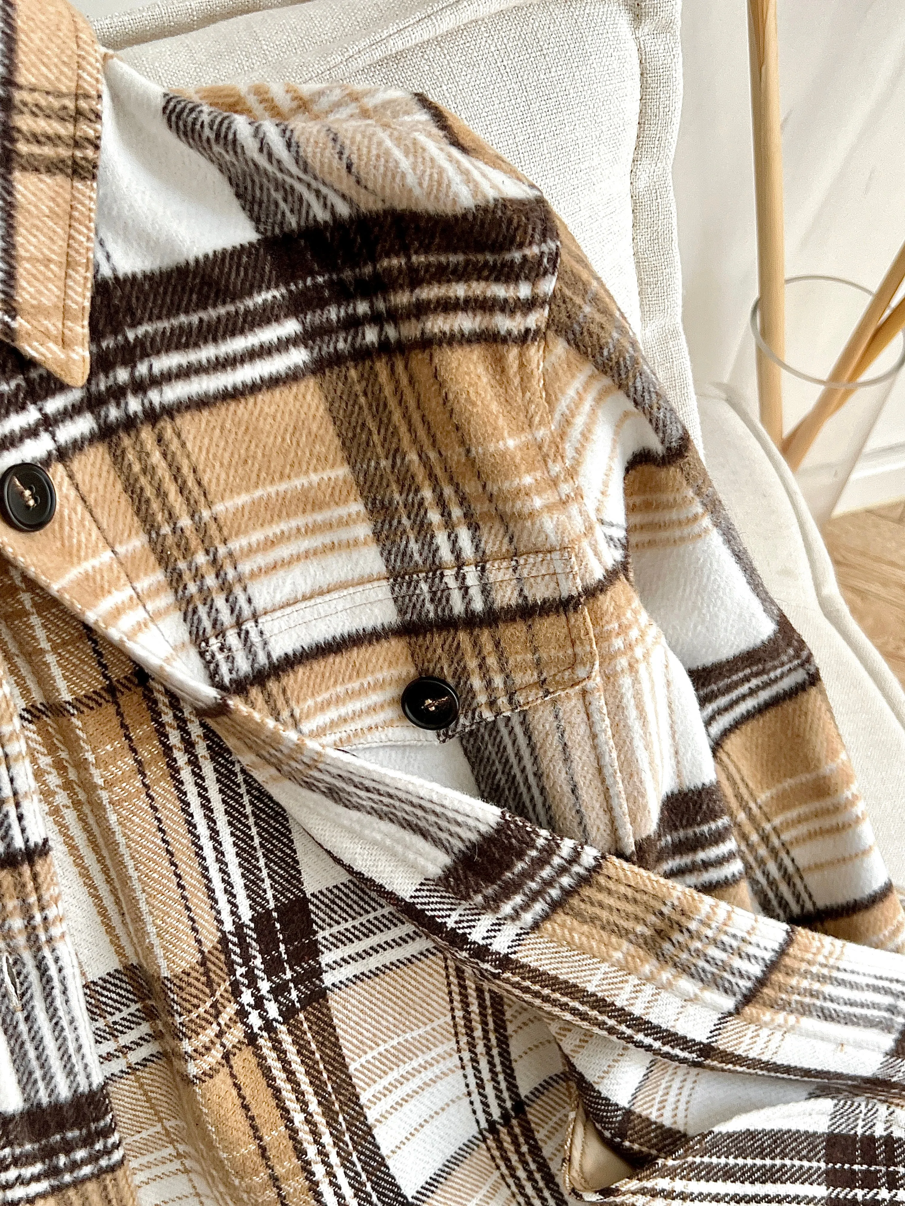 Clarke Wool Blend Flannel Jacket