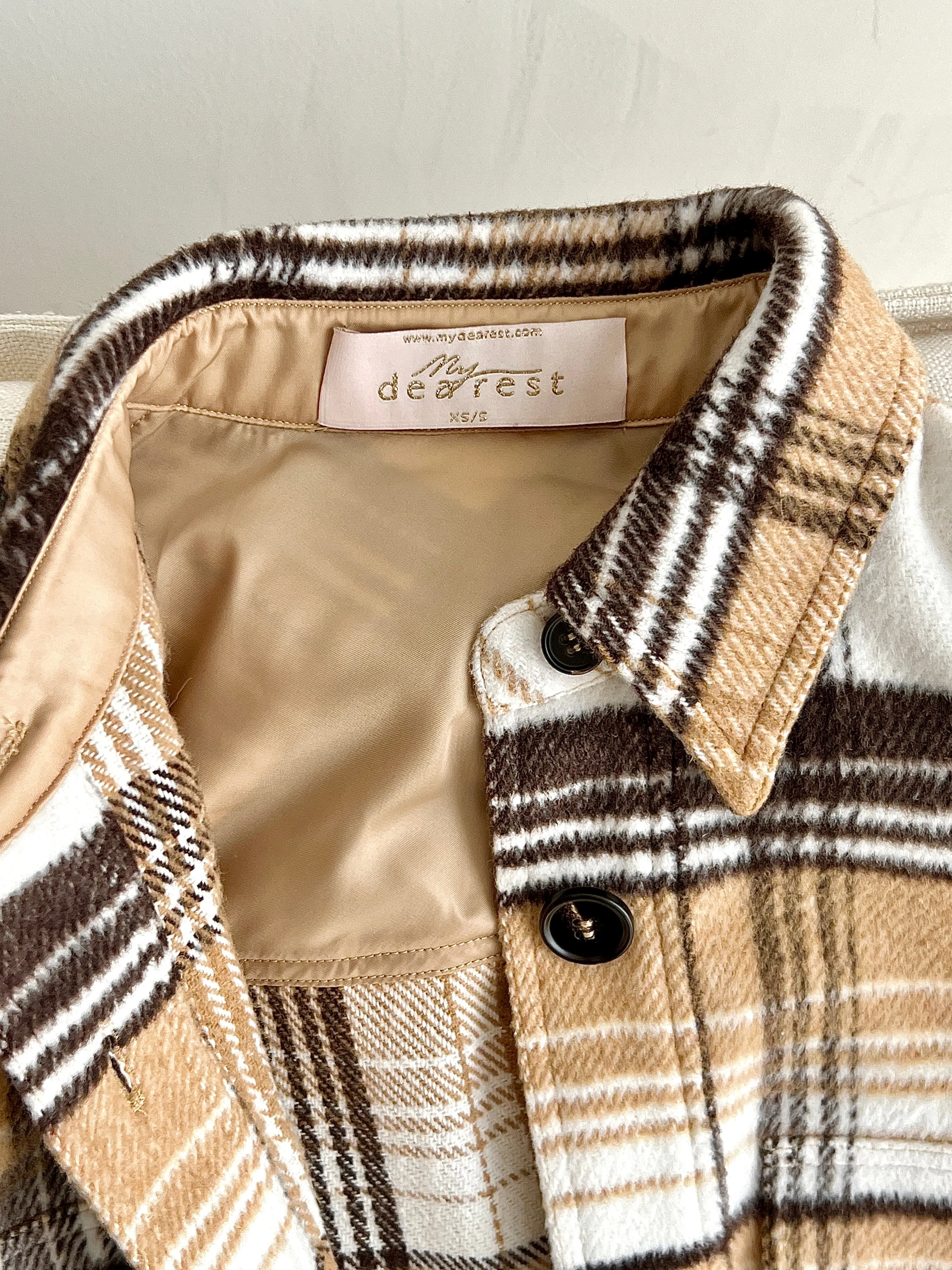Clarke Wool Blend Flannel Jacket