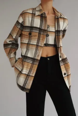 Clarke Wool Blend Flannel Jacket