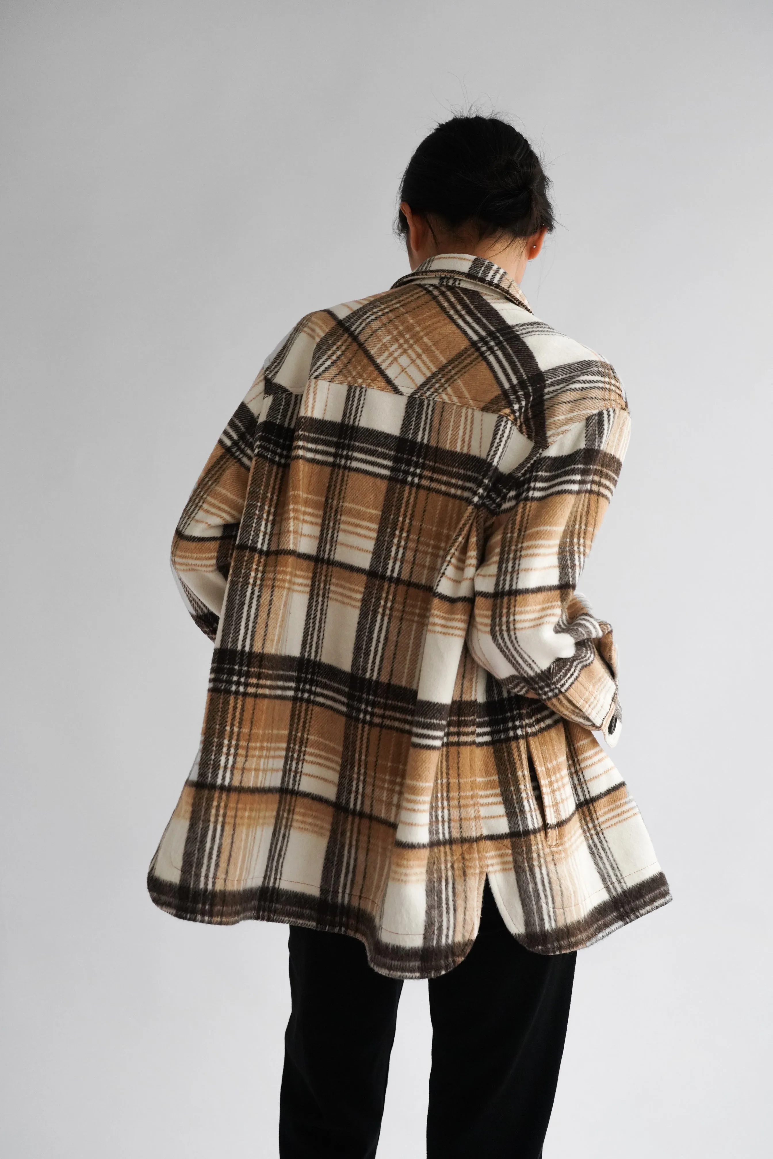 Clarke Wool Blend Flannel Jacket