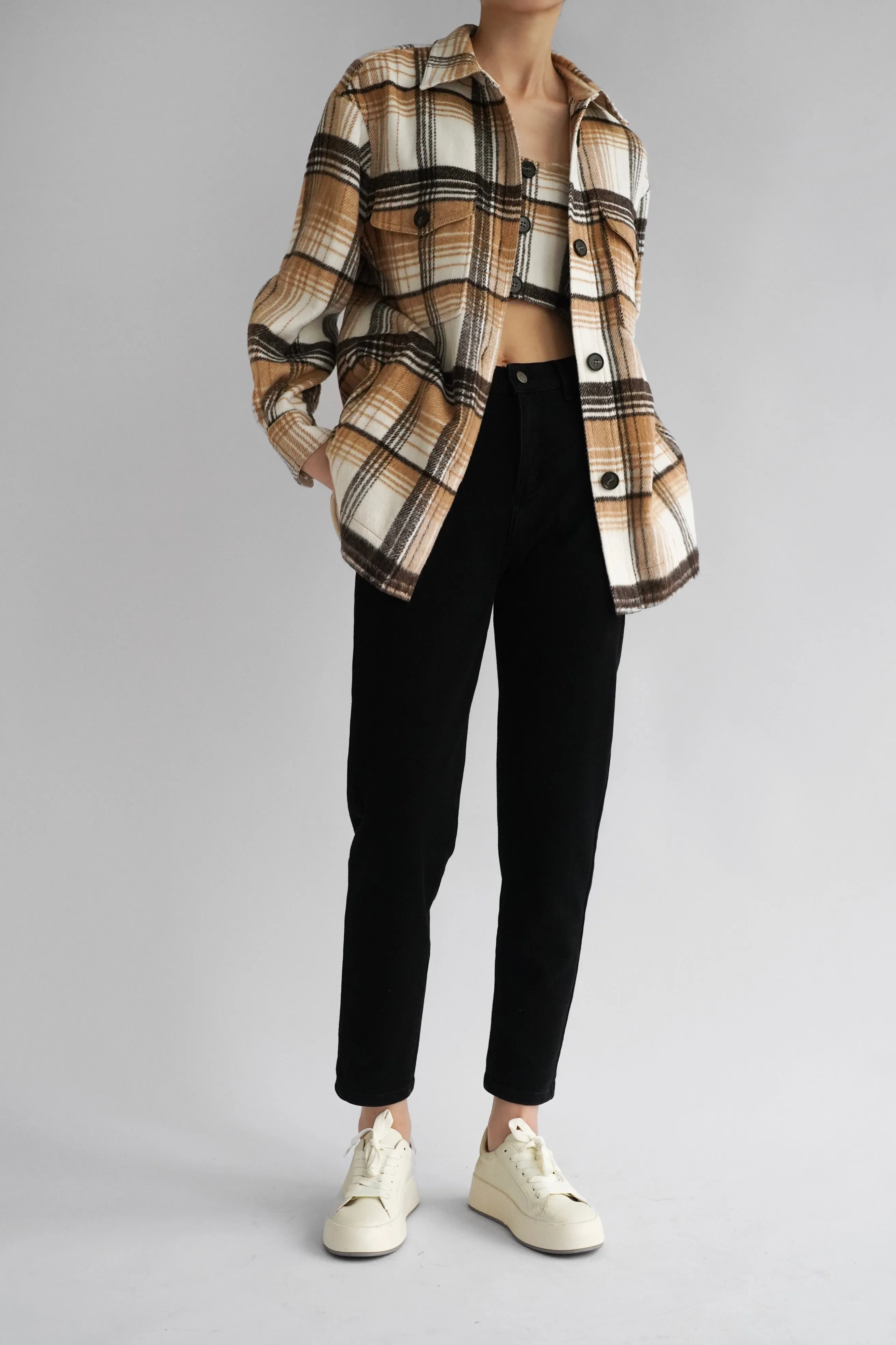 Clarke Wool Blend Flannel Jacket