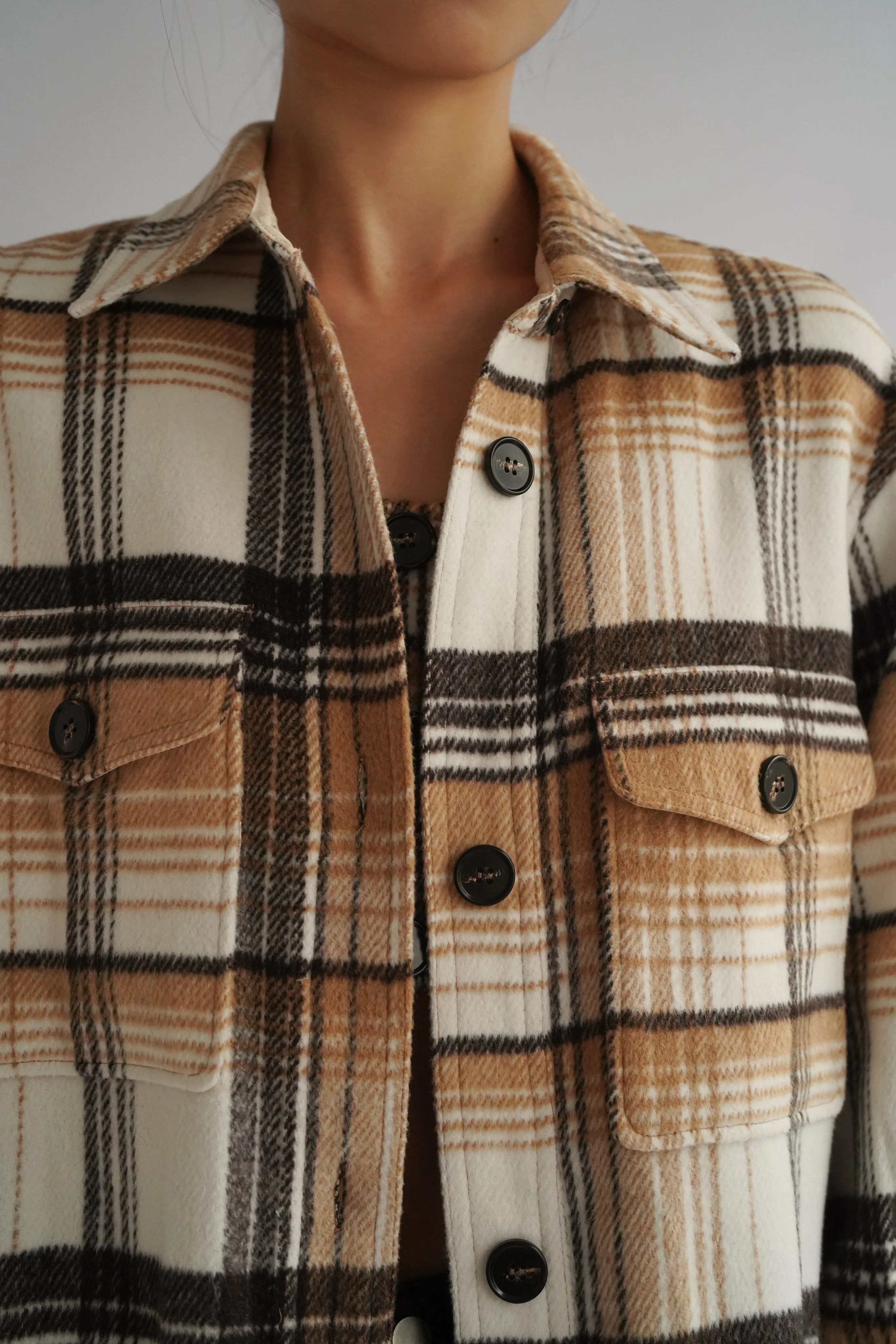 Clarke Wool Blend Flannel Jacket