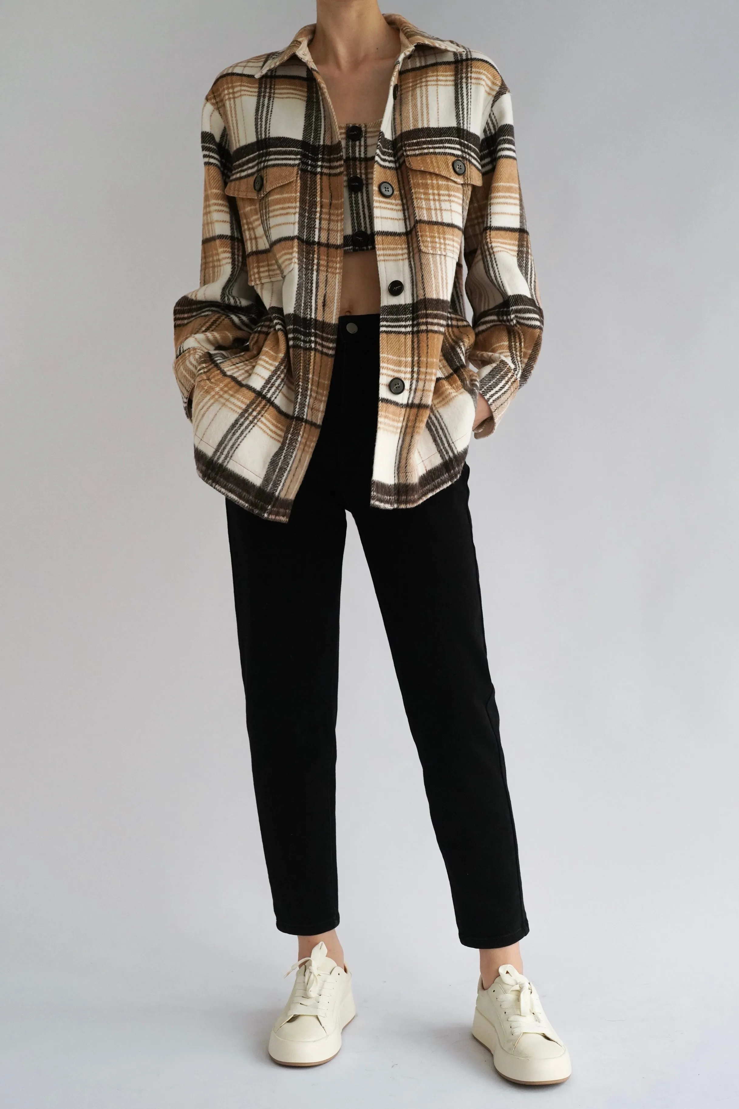 Clarke Wool Blend Flannel Jacket