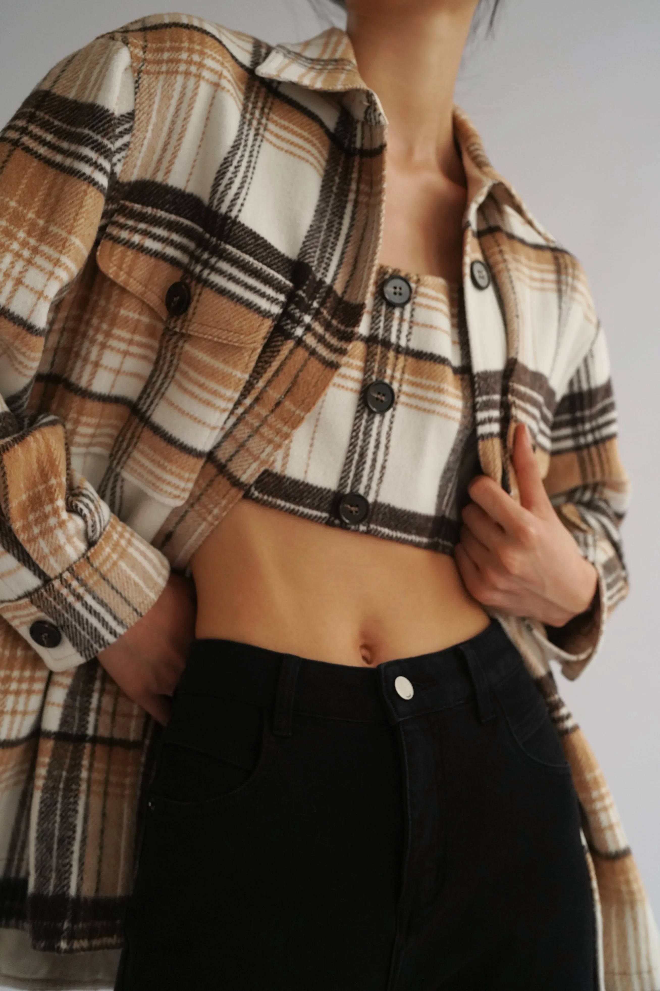 Clarke Wool Blend Flannel Jacket