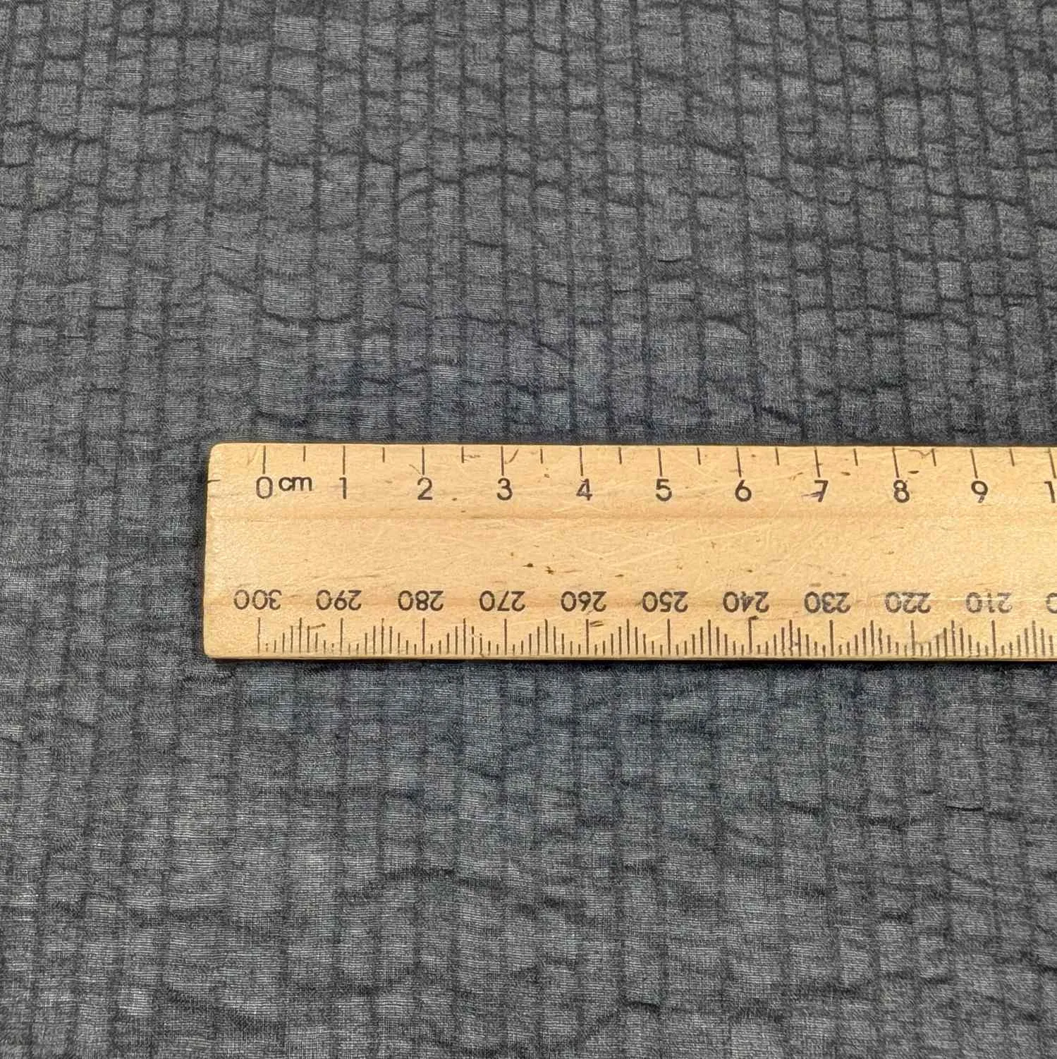 Cotton Voile, Seersucker Self Stripe, Black
