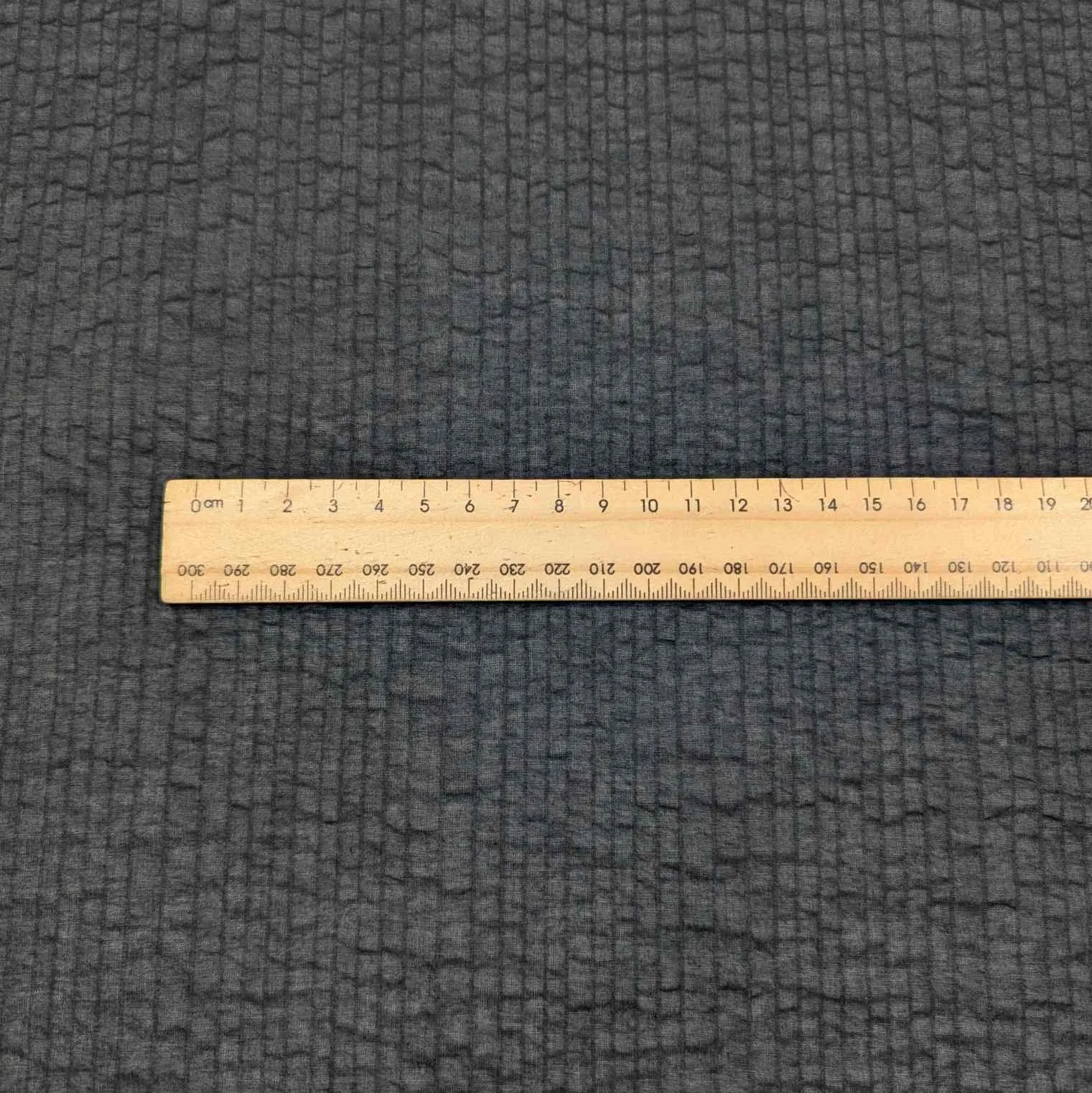 Cotton Voile, Seersucker Self Stripe, Black