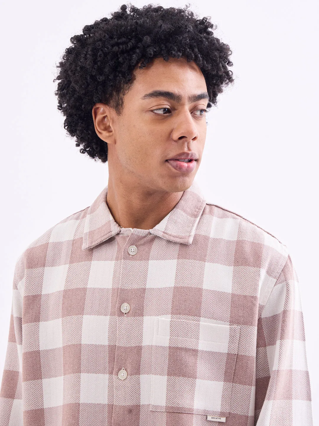 Cream Flannel Overshirt
