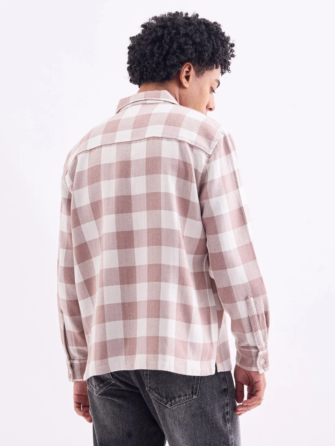 Cream Flannel Overshirt